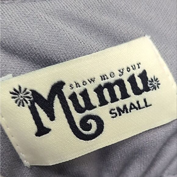 Show Me Your Mumu Caitlin Formal Maxi Soft Charcoal Bridesmaid Dress Size Small - Picture 6 of 6